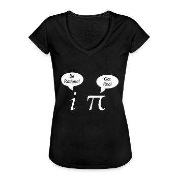 mathe pie witz spaß mathematik physik lehrer witze - Frauen Vintage T-Shirt - Schwarz - Vorne - Danielle (179cm)