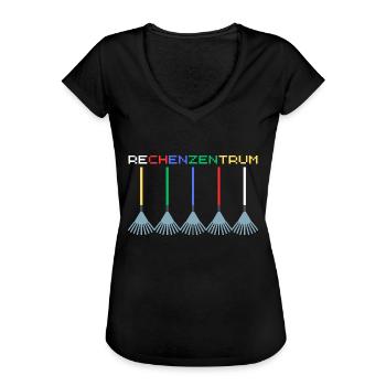 Rechenzentrum IT Admin Nerd Informatik - Frauen Vintage T-Shirt - Schwarz - Vorne - Danielle (179cm)