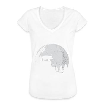 Schwein Schweinchen Schweine Geschenk - Frauen Vintage T-Shirt - Schwarz - Vorne - Danielle (179cm)