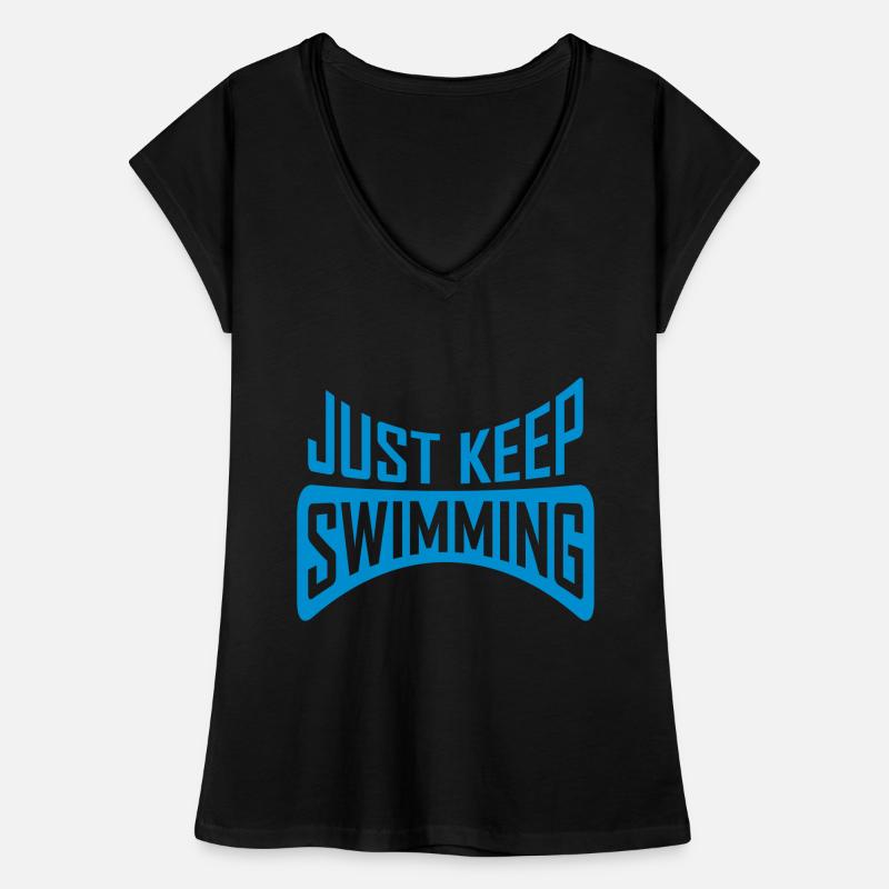 Continuez simplement à nager T-shirt vintage Femme