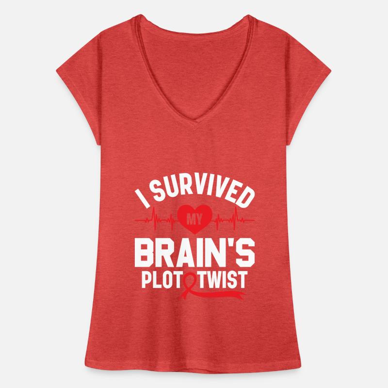 I Survived My Brain's Plot Twist - Schlaganfall Frauen Vintage T-Shirt