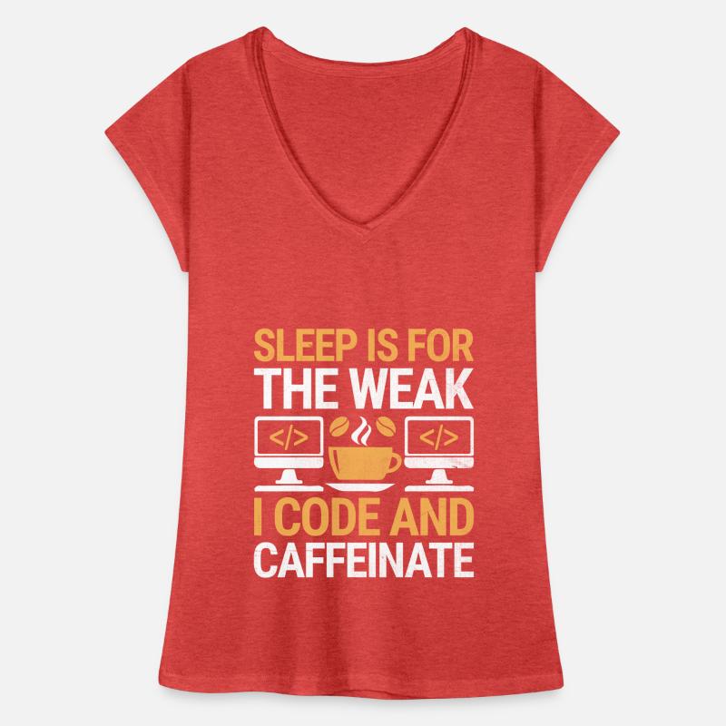 Kaffee-Codierung Programmierer Programmierer Entwickler Nerd Coff Frauen Vintage T-Shirt