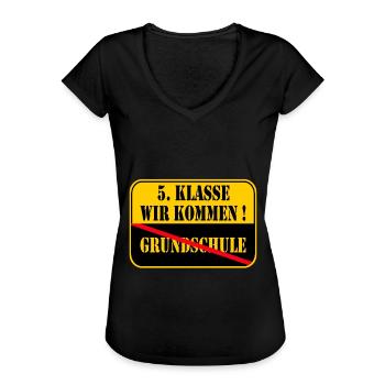 Grundschule Abschluss Grundschüler Geschenk - Frauen Vintage T-Shirt - Schwarz - Vorne - Danielle (179cm)