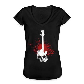 basse - T-shirt vintage Femme - noir - Devant - Danielle (179cm)