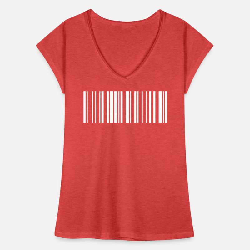 Barcode White Women's Vintage T-Shirt