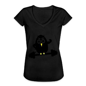body_building_1 - Women's Vintage T-Shirt - black - Front - Danielle (179cm)