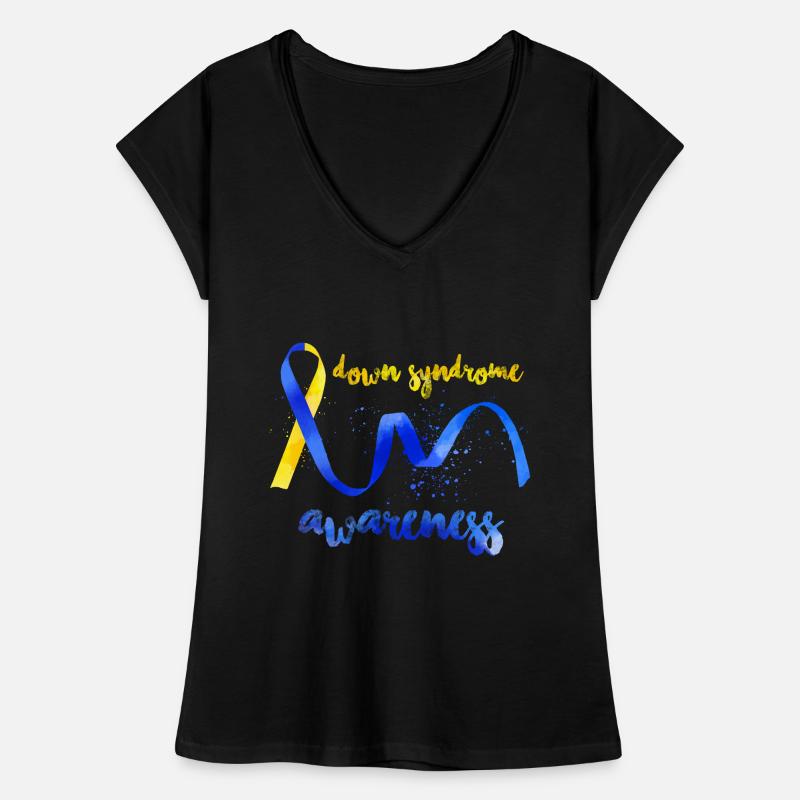 Down-Syndrom-Bewusstsein Frauen Vintage T-Shirt