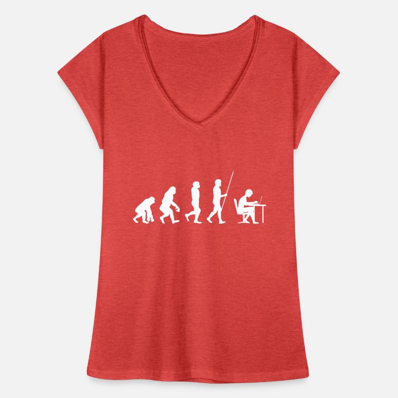 Computer Geek Entwicklung Evolution Frauen Vintage T-Shirt