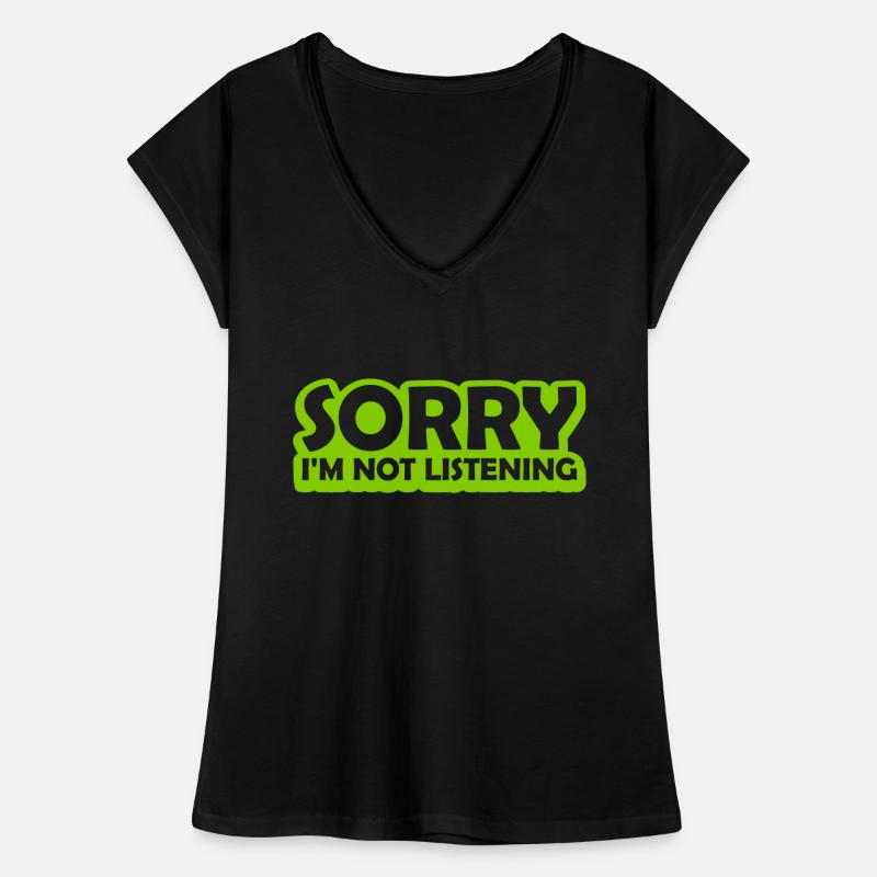 désolé de ne pas écouter T-shirt vintage Femme