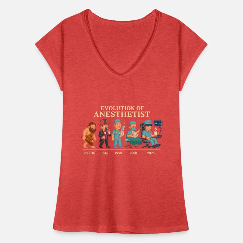 Évolution des anesthésistes T-shirt vintage Femme