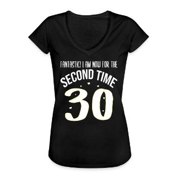 Geburtstag Frau lustige Sprüche 60 Jahre Geschenk - Frauen Vintage T-Shirt - Schwarz - Vorne