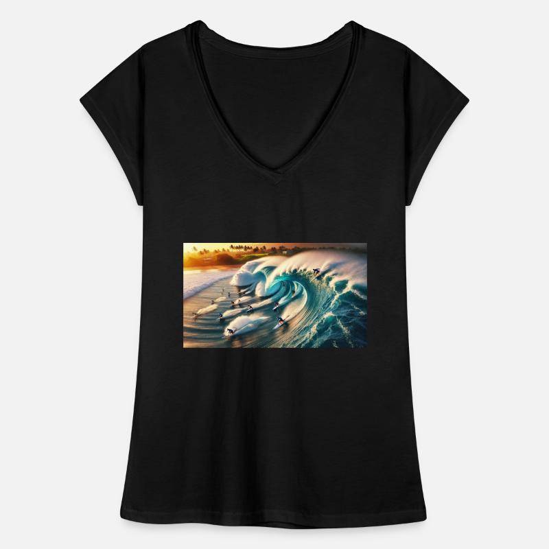 Surfeurs de pipelining T-shirt vintage Femme