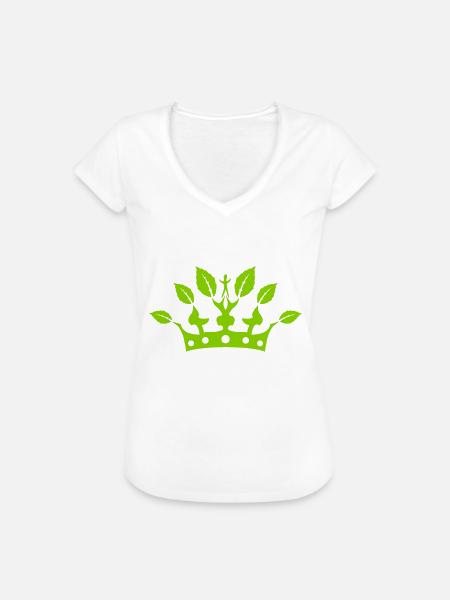 Blätter Krone Öko - Frauen Vintage T-Shirt -