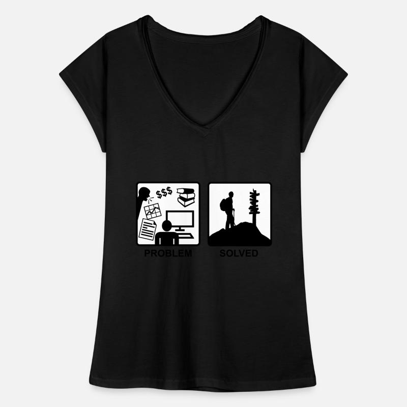 Problem solved - Berg Wandern Frauen Vintage T-Shirt