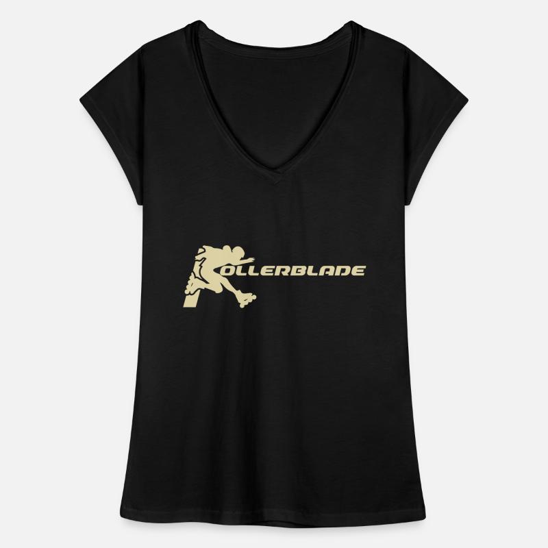 rollerblader silhouette hell Frauen Vintage T-Shirt