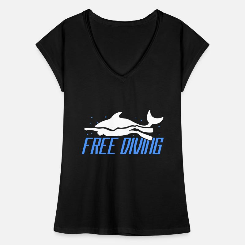 Plongée libre Apnée Plongeur Plongée en apnée Plongée profonde T-shirt vintage Femme