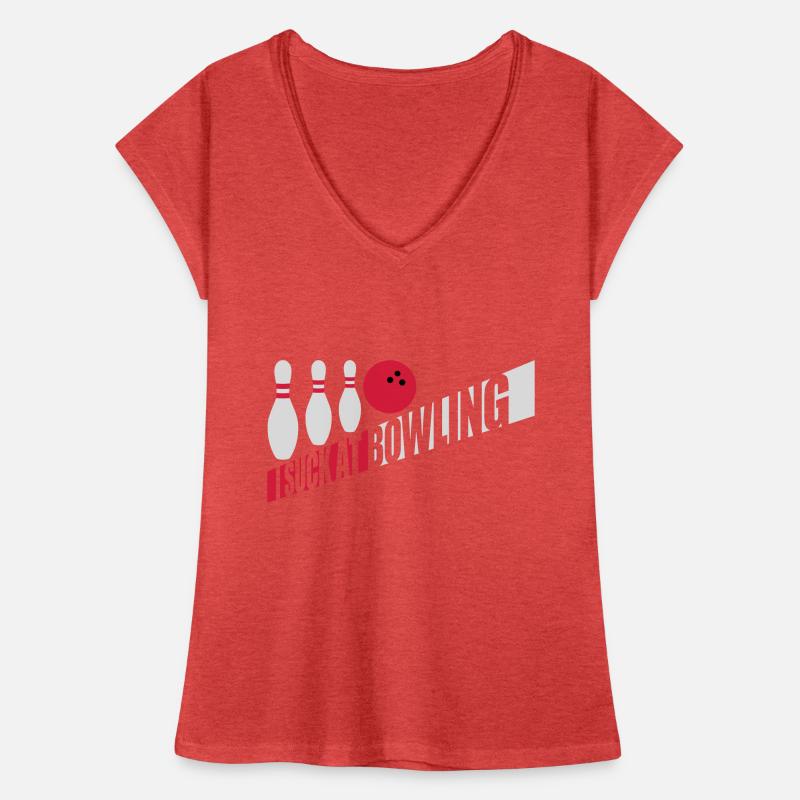 I suck at bowling Frauen Vintage T-Shirt