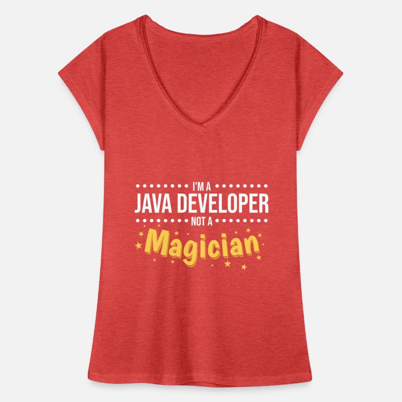 Java Developer T-shirt vintage Femme