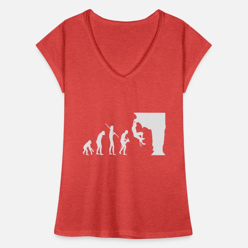 Climbing Evolution T-shirt vintage Femme