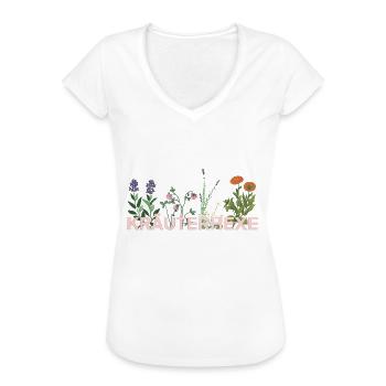 Kräuterhexe - Frauen Vintage T-Shirt - Schwarz - Vorne - Danielle (179cm)