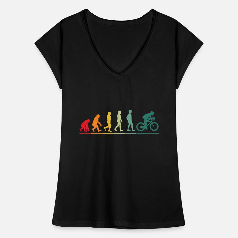 Fahrrad Evolution BMX Evolution Fahrradfahren Frauen Vintage T-Shirt