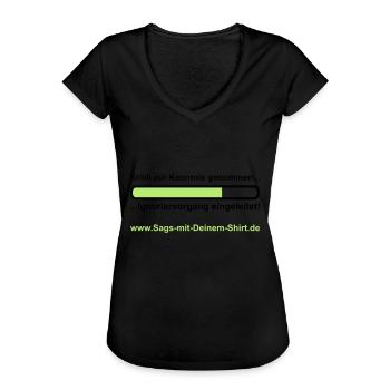 Ignoriervorgang - Promotion - T-shirt vintage Femme - noir - Devant - Danielle (179cm)