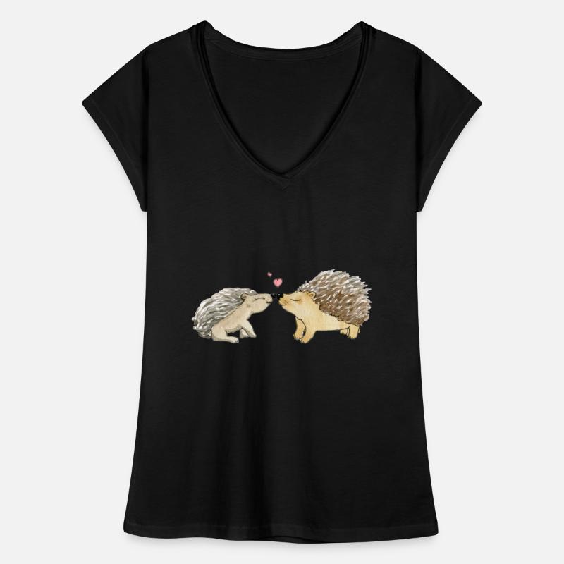 Verliebtes Igelpaar Frauen Vintage T-Shirt