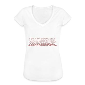 Food in Bavaria - Women's Vintage T-Shirt - black - Front - Danielle (179cm)