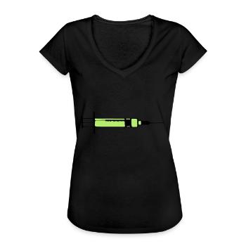 Giftspritze Toxic 2c - Frauen Vintage T-Shirt - Schwarz - Vorne - Danielle (179cm)