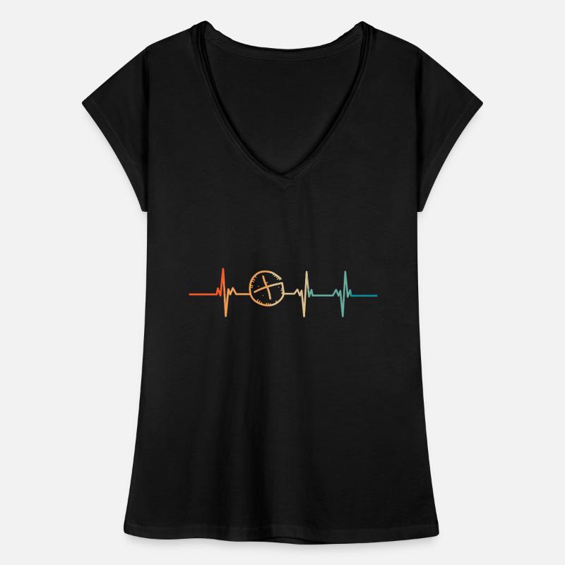 Geocaching-Herzschlag Frauen Vintage T-Shirt