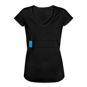 license plate europe_g1 - Women's Vintage T-Shirt - black - Front - Danielle (179cm)
