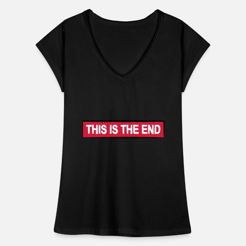 the end quote cool saying gift doom Women's Vintage T-Shirt