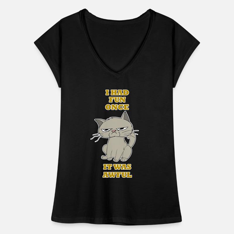 Grumpy Cat - Meme Funny Cat Frauen Vintage T-Shirt