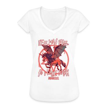 L’enfer était plein alors je suis revenu - Lifeerror - T-shirt vintage Femme - noir - Devant - Danielle (179cm)
