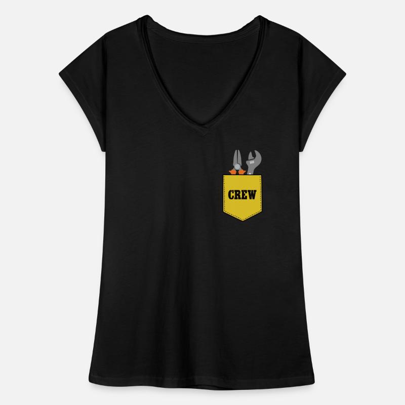 Handwerker Crew Hausbau Team Mannschaft Eigenheim Frauen Vintage T-Shirt