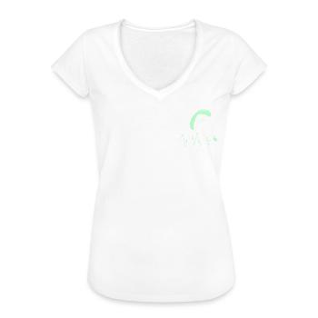 Gleitschirm Herzschlag Paraglider Herz - Frauen Vintage T-Shirt - Schwarz - Vorne - Danielle (179cm)