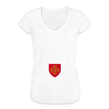 Maman Made In Occitanie - Femme Maman Occitane - T-shirt vintage Femme - noir - Devant - Danielle (179cm)
