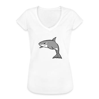 Orca Wal Geschenk I Schwertwal Killerwal - Frauen Vintage T-Shirt - Schwarz - Vorne - Danielle (179cm)