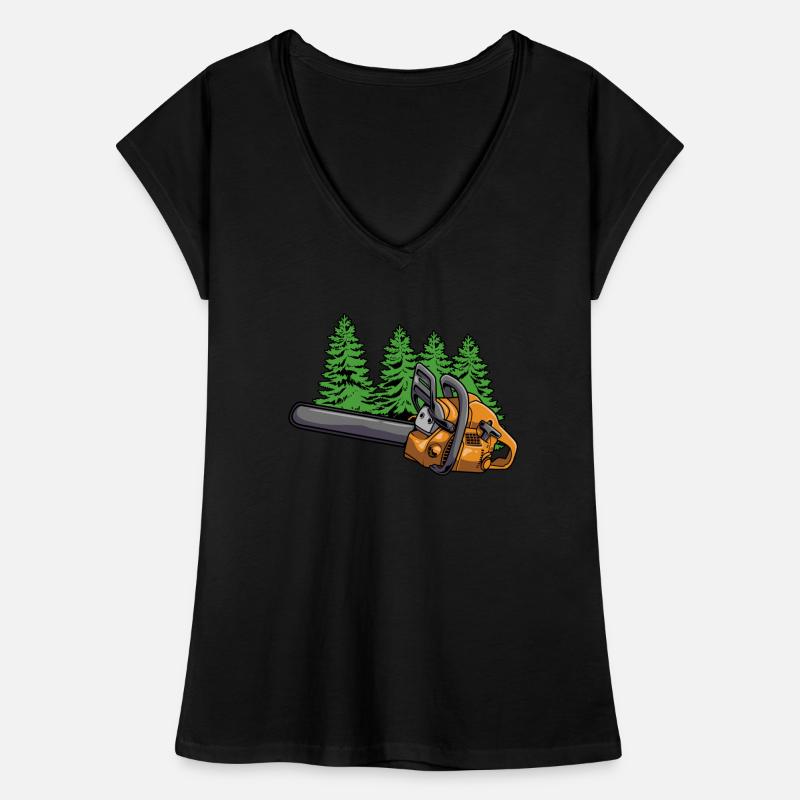 Bûcheron Forester Forester Menuisier T-shirt vintage Femme