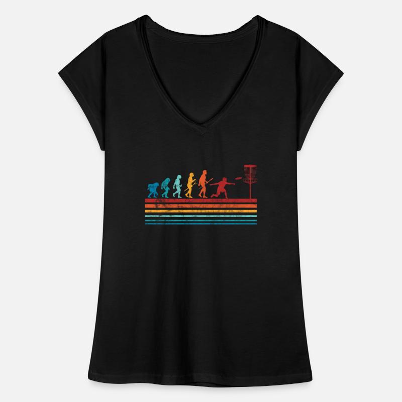 Évolution du Disc Golf T-shirt vintage Femme