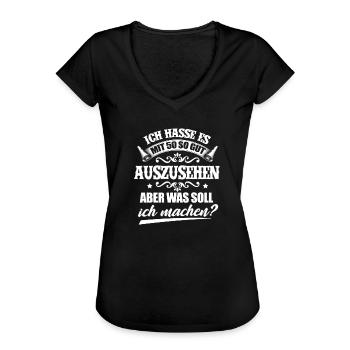 50. Geburtstag - Frauen Vintage T-Shirt - Schwarz - Vorne