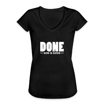Krebs Krank Krankheit Kampf Geschenk - Frauen Vintage T-Shirt - Schwarz - Vorne