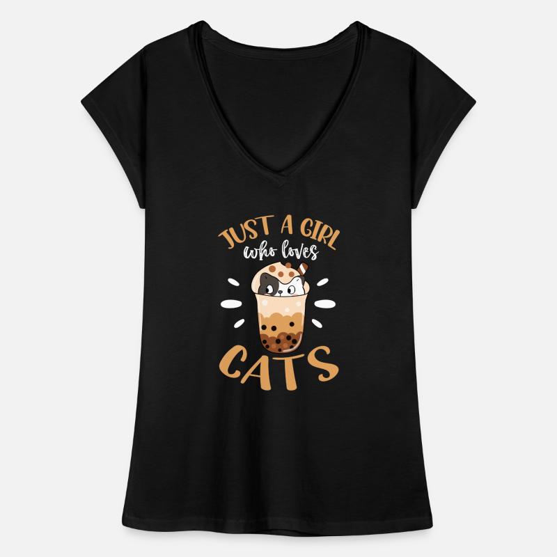 Bubble Tea Frauen Vintage T-Shirt