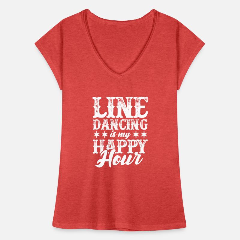 Linedance Country Line Dancer Linedancing Geschenk Frauen Vintage T-Shirt