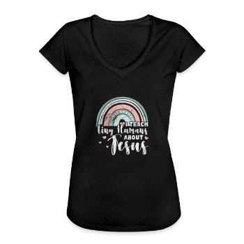 Bijbel - Vrouwen Vintage T-shirt - zwart - Voor