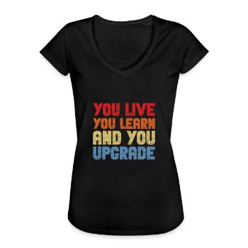 Echtscheiding Scheiding Einde Relatie Geschenk - Vrouwen Vintage T-shirt - zwart - Voor - Danielle (179cm)