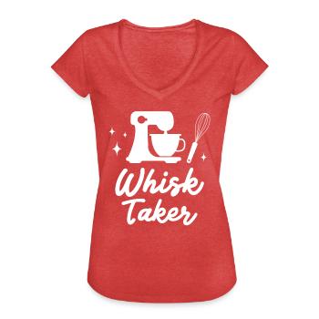 Bäcker Bäckerein Backwaren Backen Geschenk - Frauen Vintage T-Shirt - Rot meliert - Vorne - Danielle (179cm)