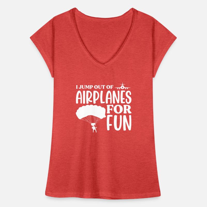 Skydive Skydiver Skydiving Parachute Gift Women's Vintage T-Shirt