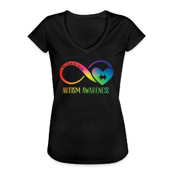 Autismus Awareness Day Autist Geschenk - Frauen Vintage T-Shirt - Schwarz - Vorne - Danielle (179cm)