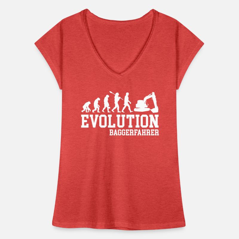 Evolution Bagger Frauen Vintage T-Shirt